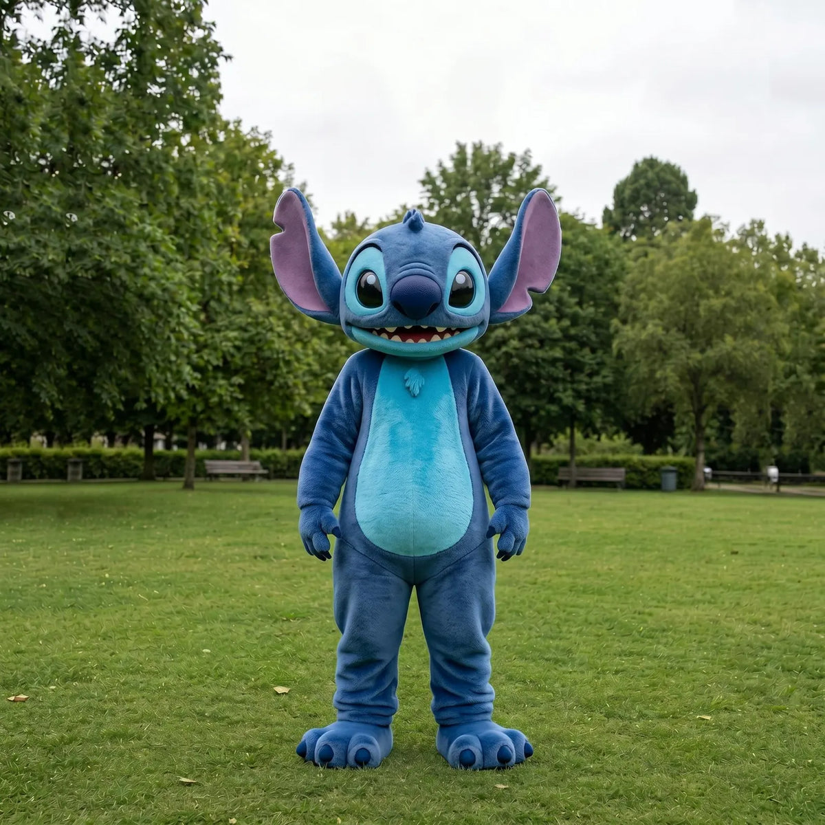 Blue Alien Mascot Costume | Cute Cartoon Creature Costume | Full Body Character Mascot Suit