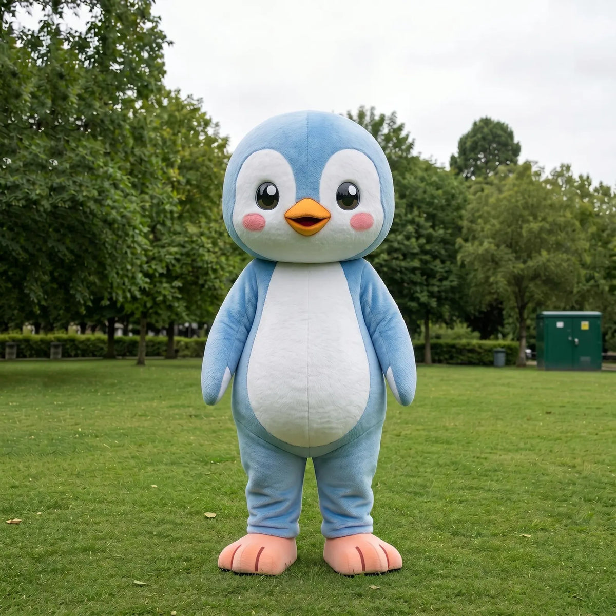 Blue Penguin Mascot Costume | Cute Penguin Character Costume | Full Body Bird Mascot Suit