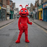 Red Insect Mascot Costume | Cartoon Bug Character Suit | Full Body Insect Mascot Costume