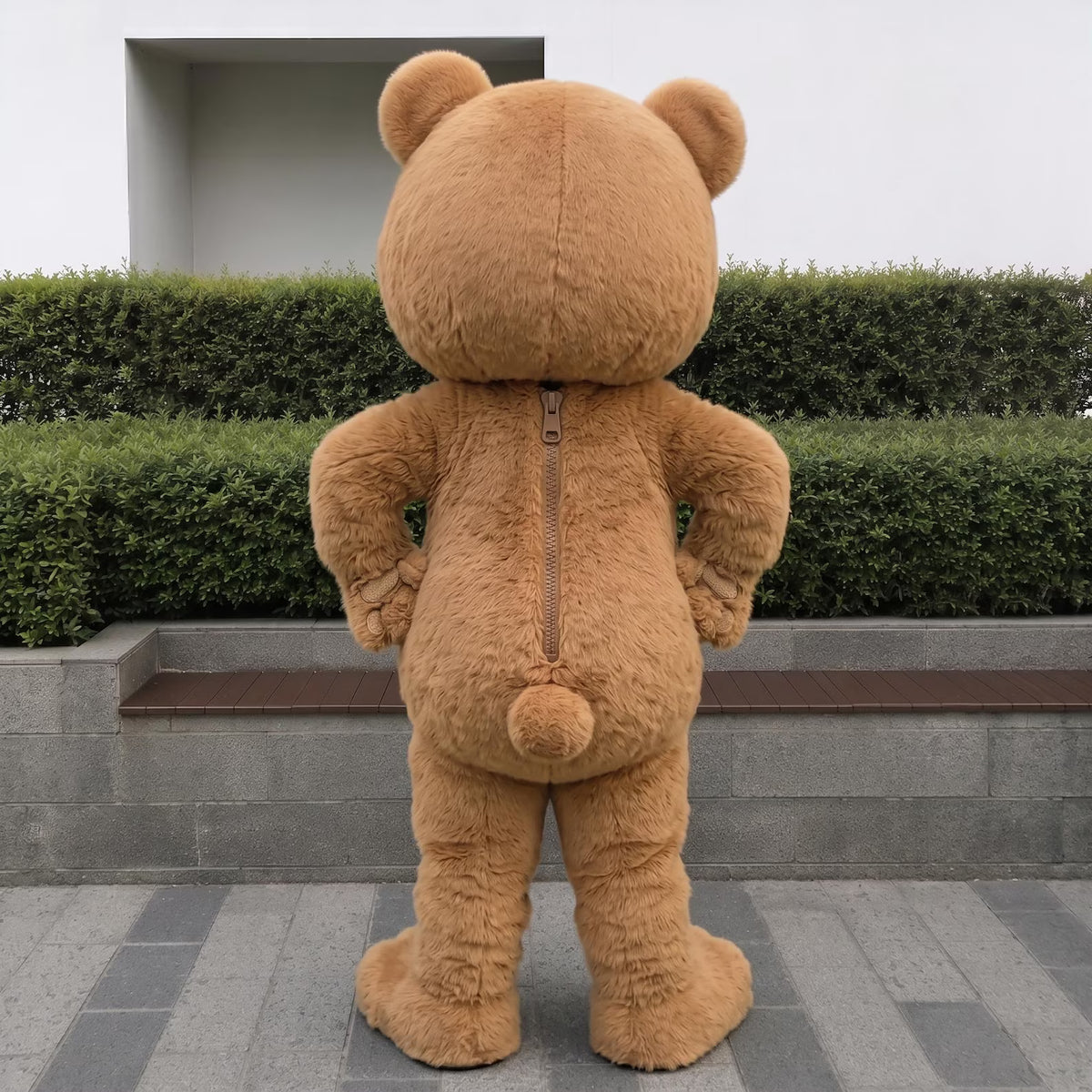 Cute Brown Bear Mascot Costume – Fluffy Teddy Character Outfit for Parties & Events