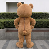 Cute Brown Bear Mascot Costume – Fluffy Teddy Character Outfit for Parties & Events