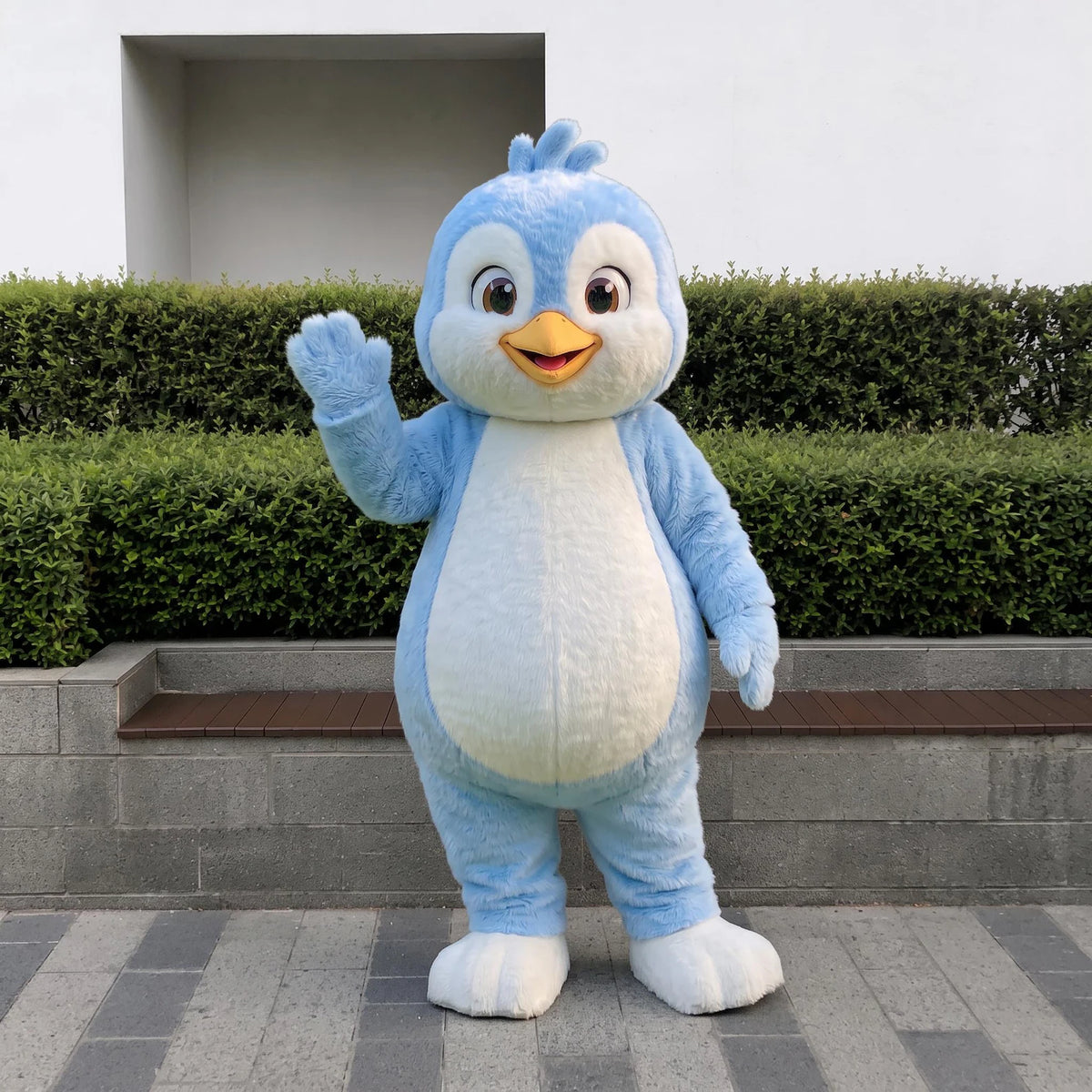 Blue Bird Mascot Costume, Cute Cartoon Bird Character Suit, Full Body Animal Mascot